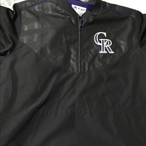 Colorado Rockies On-Field Half Zip Pullover